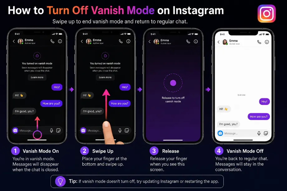 How to Turn Off Vanish Mode on Instagram